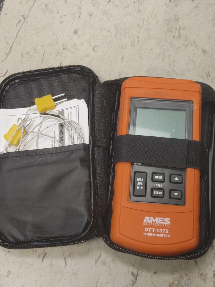 Ames DTT-1372 Dual Input Contact Thermometer Temperature Measurement Testing