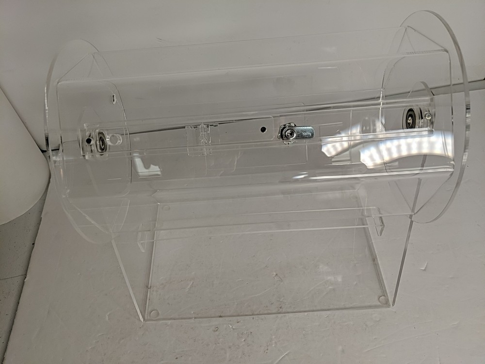Acrylic Raffle Ticket Spinner Drum Clear Spinning Cage