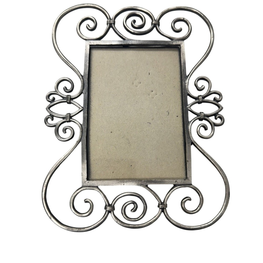 Silver Town Pewter Scroll Picture Frame Home Decor Glam