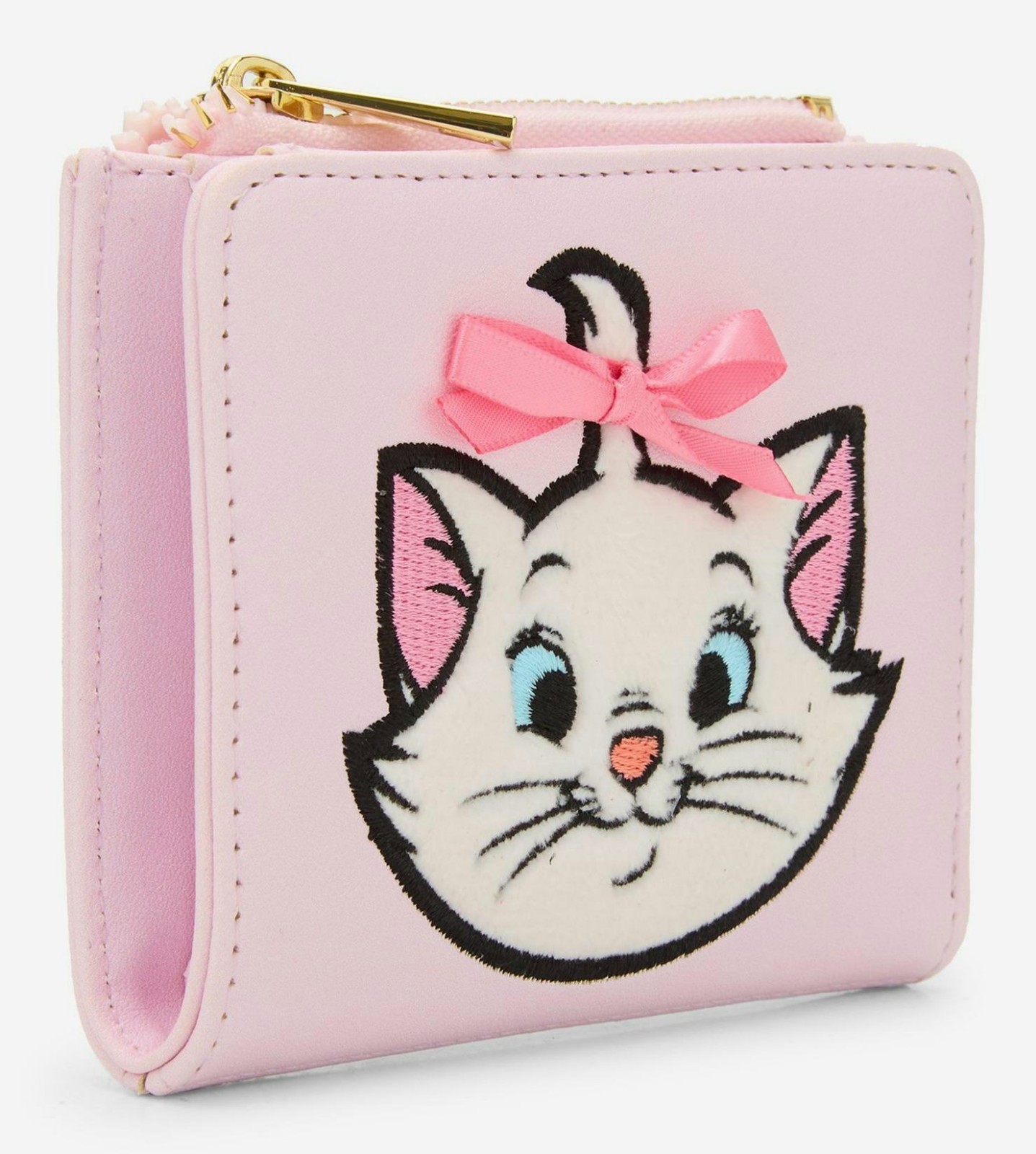 🎀Disney The Aristocats Marie Furry Face Flap Wallet Pink Bow🎀Her Universe🆕️
