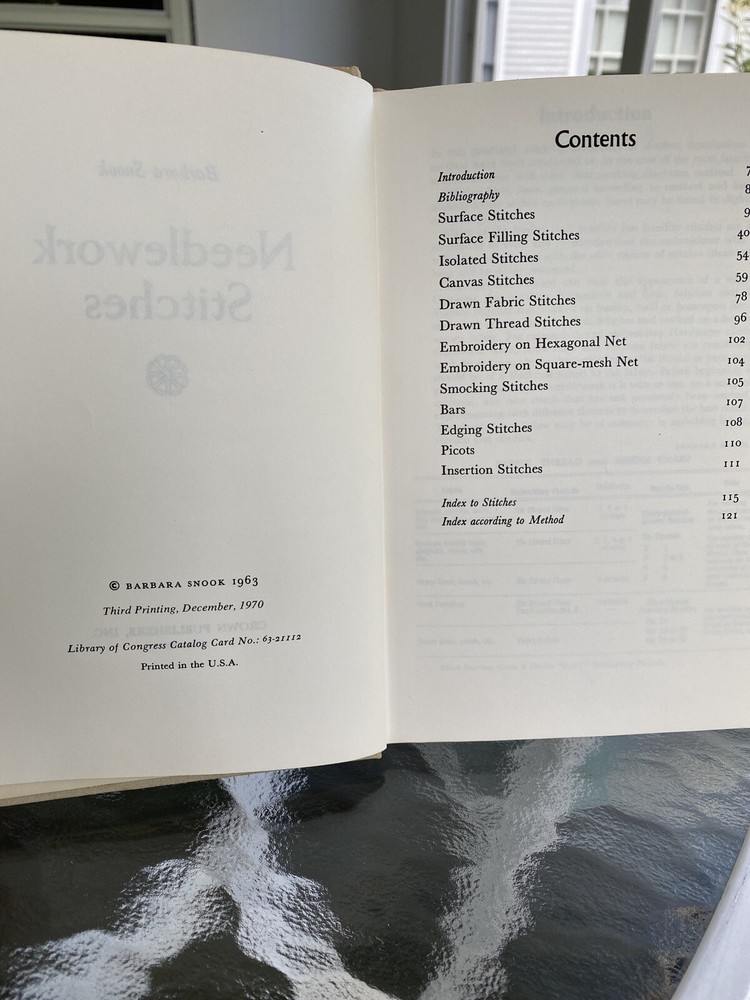 Book: Needlework Stitches by Barbara Snook, 1970, Third Printing