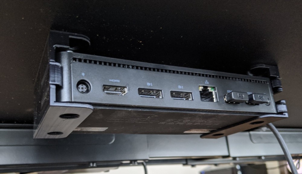 Under Desk Mount Wall Mount Holder for Dell D6000 Docking Station