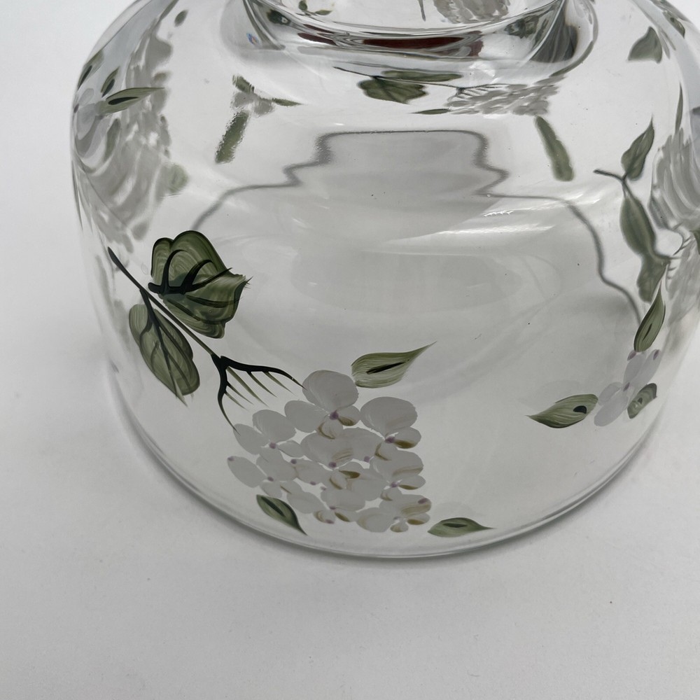 Vintage Hydrangea Cake Plate with Lid