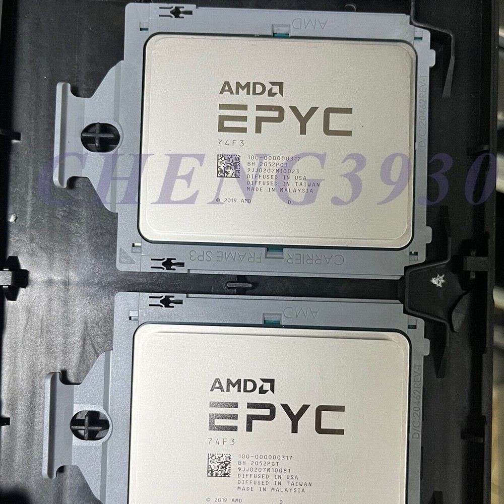 (no lock) AMD EPYC Milan 74F3 24-wire 48-thread 3.2GHz SP3 CPU Processor