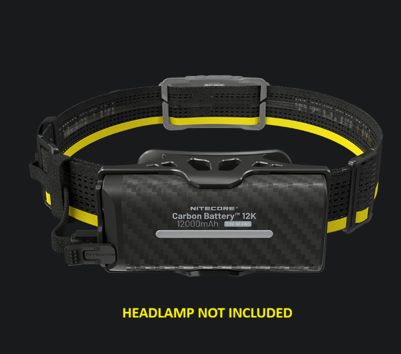 Nitecore Carbon Battery 12K Kit Rechargeable Resistant Extended Runtime Kit