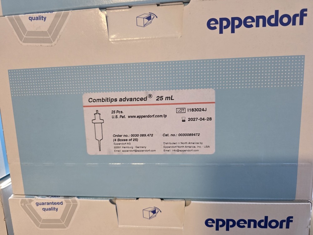 (800 pc) Eppendorf Combitips Advanced 5mL, 10mL, 25mL