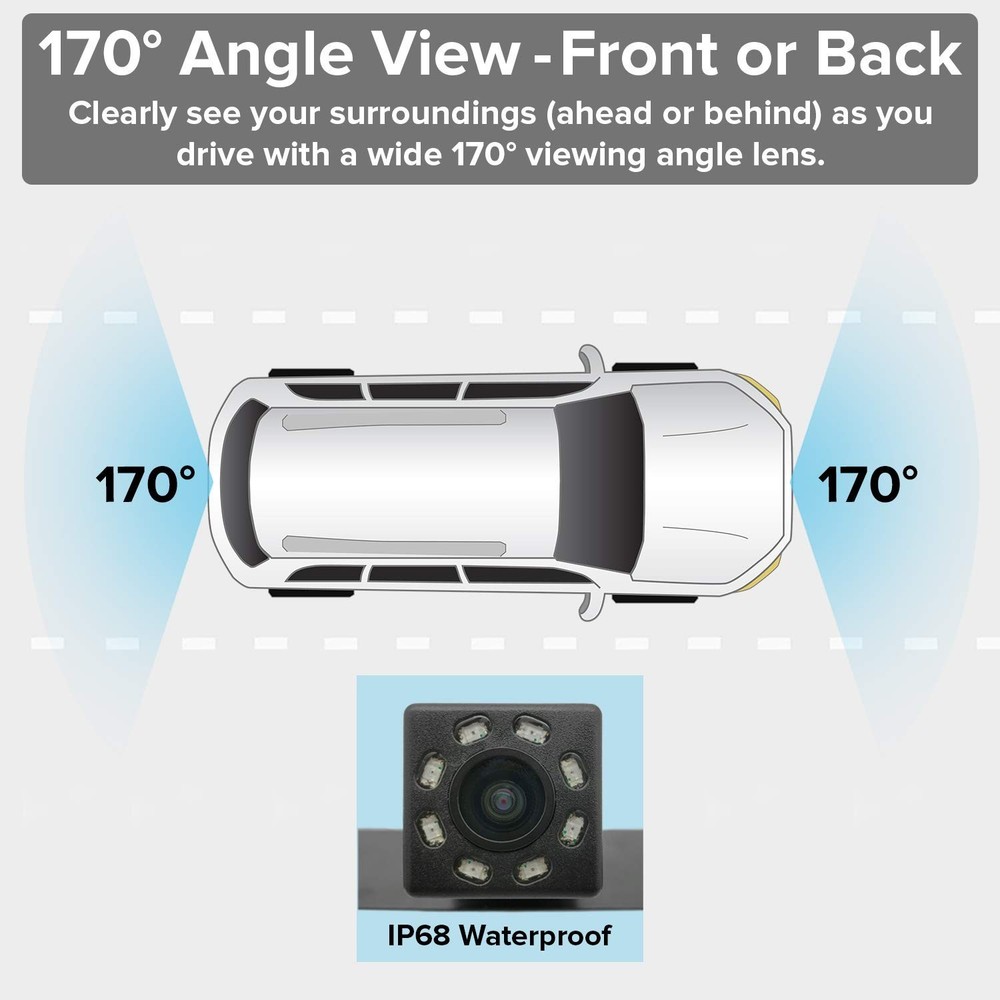 Master Tailgaters Small License Plate Frame Backup or Front Camera ... Fast Ship