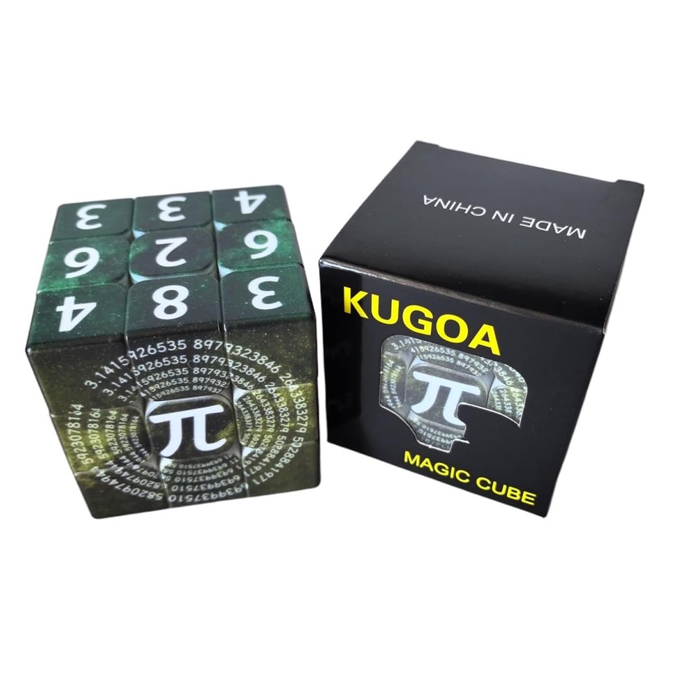 3x3 Speed Cube, Mathematical Pi Magic Cube UV Printing Educational Puzzles Br...