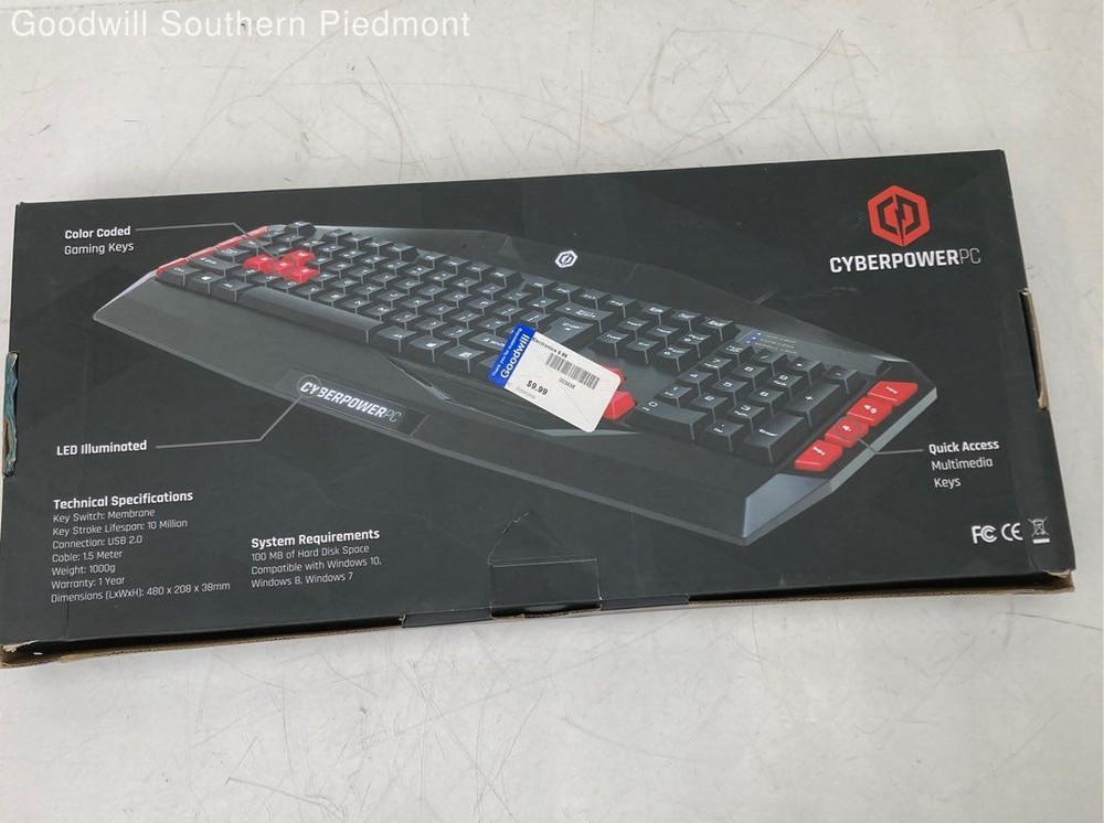 CYBERPOWER PC Multimedia Gaming Keyboard - Open Box