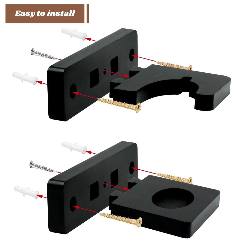 Elifinds Vertical Katana Wall Mount Holder Adjustable Samurai Sword 1-Tier