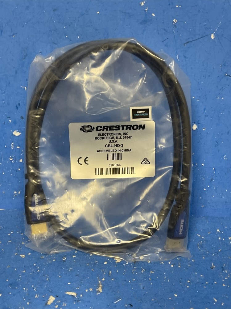 Crestron Certified CBL-HD-3 HDMI® Interface Cable,18 Gbps, 3 ft (1.8 m) 6503564