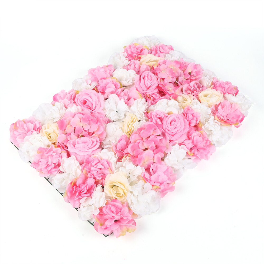 12 PCS Artificial Flowers Wall Panel for DIY Wedding Street Background Decor
