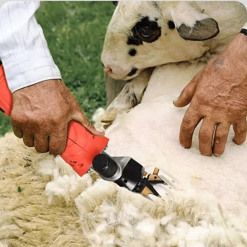 220V Sheep Shears Electric Goat Wool Clipper Handheld Shearing Machine