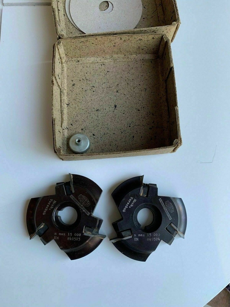 LEUCO USED Blade Shaper Cutter Cutting Head SET Replaceable Insert 840523 840524