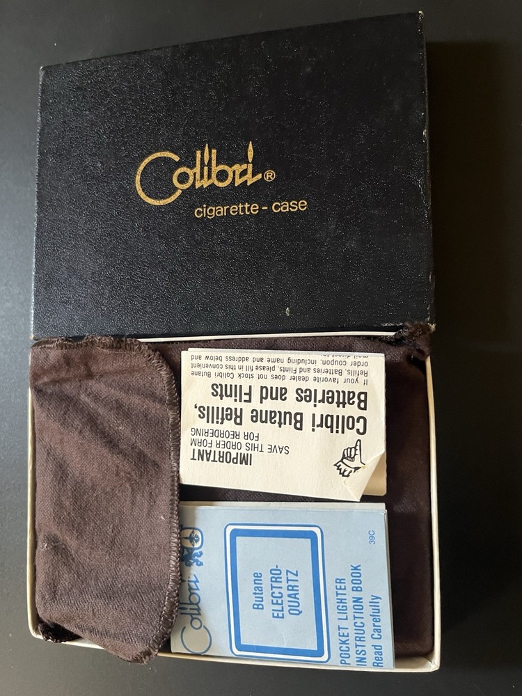 vintage colibri cigarette case