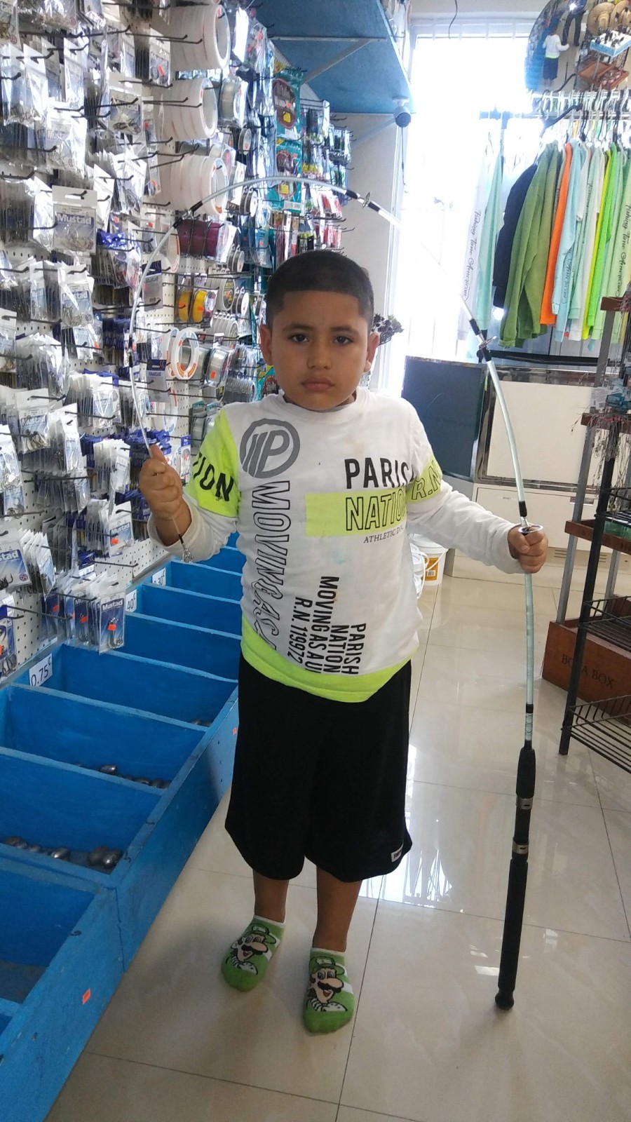 Spinning Rod - LARGO STICK I 7ft 1 Section 7 guides -Hook holder - Not Ugly