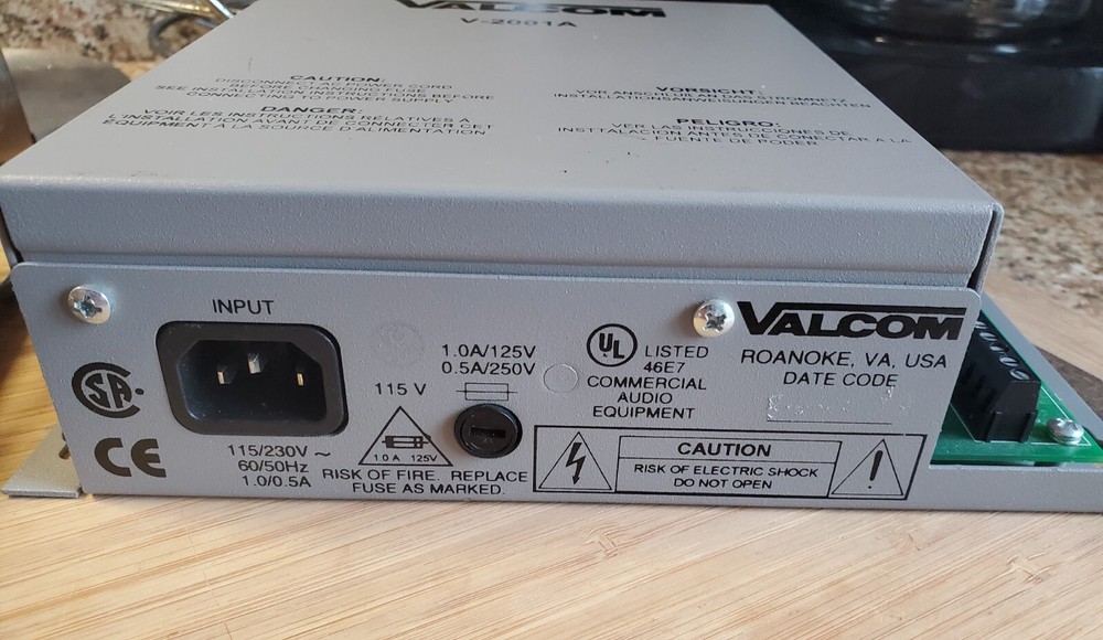 VALCOM V-2001A ONE ZONE/1 WAY ENHANCED PAGE CONTROL
