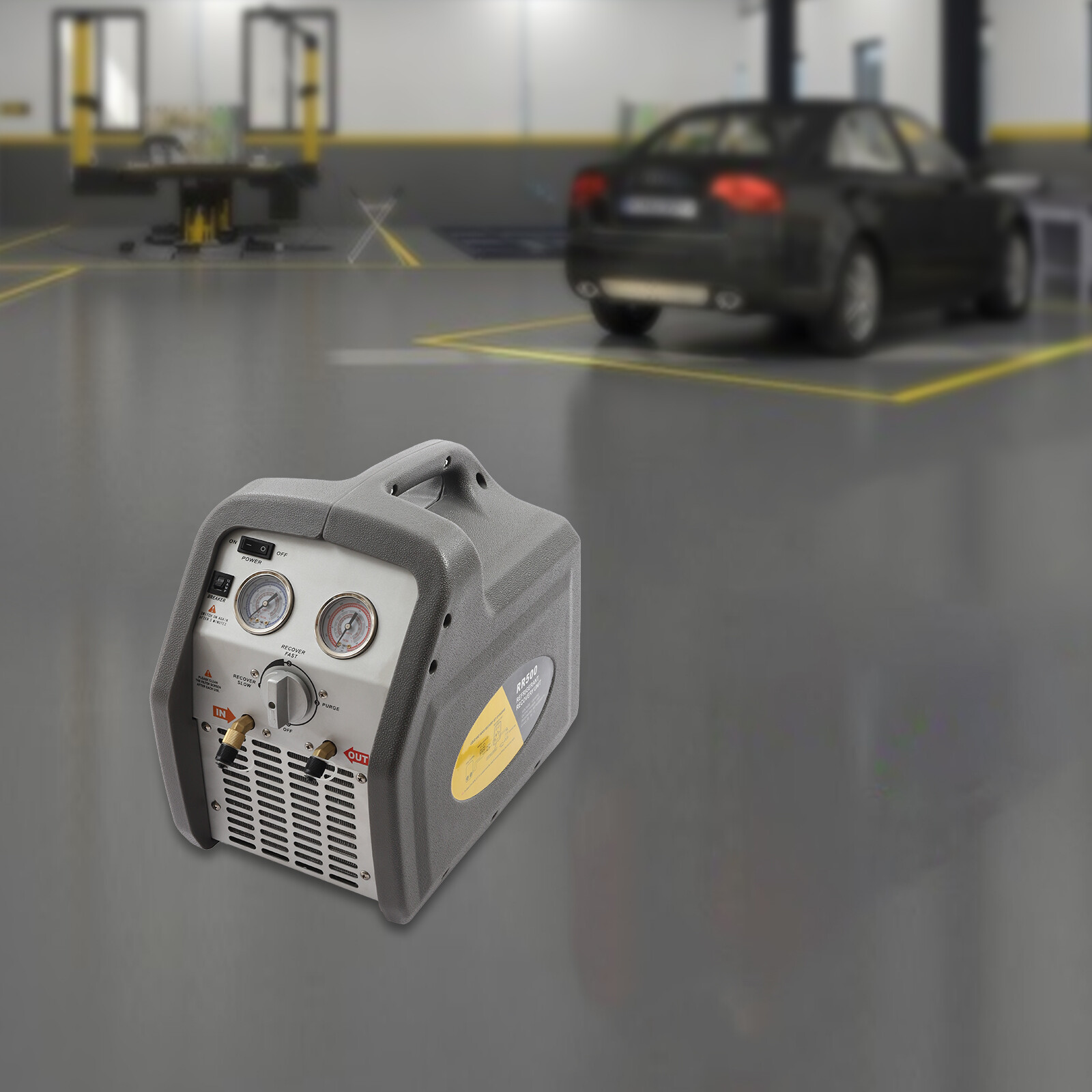 A/C Refrigerant Recovery Machine for hvac freon reclaim 3/4HP 110V/60Hz 558psi