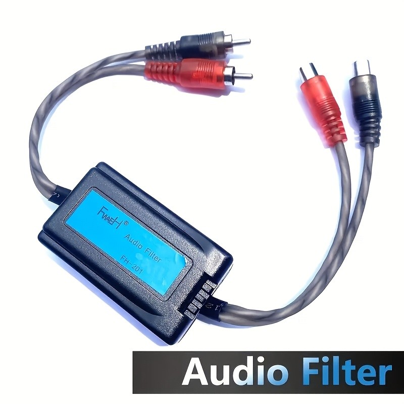 RCA Ground Loop Isolator Noise Audio Filter Suppressor Car Stereo EQ Amplifier