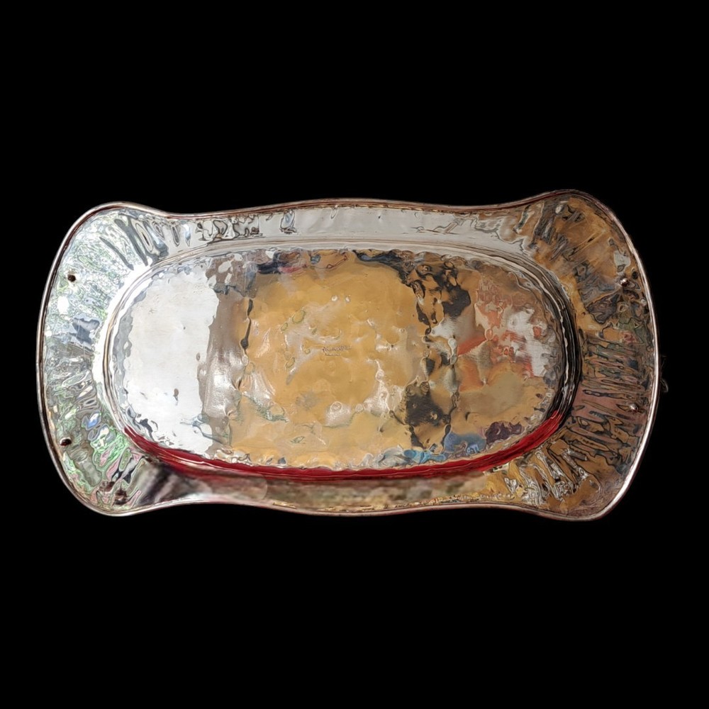 Franco Lapini, Serving Tray exceptional decor Brass, silver