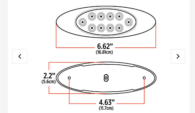 Red Marker Generation 4 LED Light – 10 Diodes