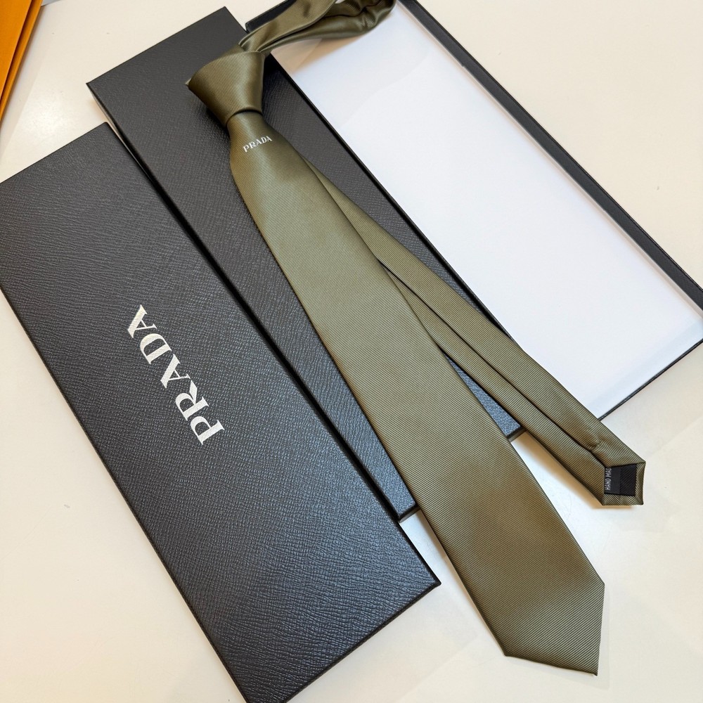 Prada logo tie