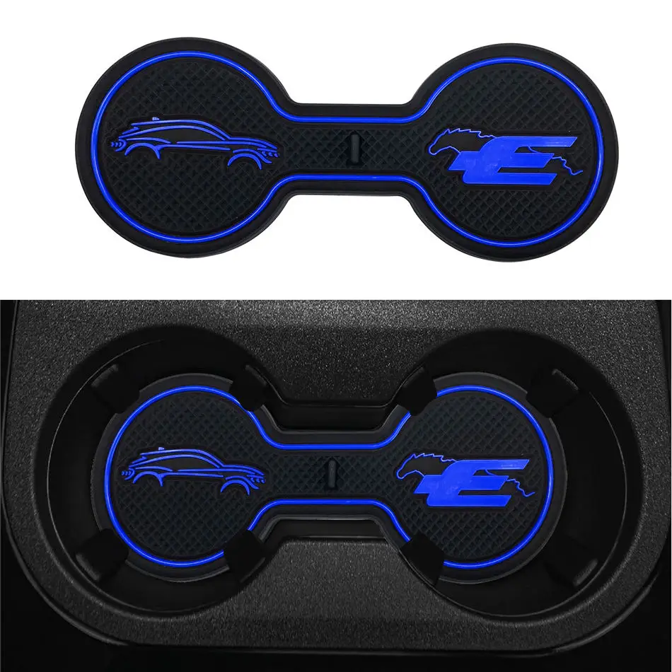 Mustang Mach-E Silicone Console Drink Holder Pad, Red, White, or Blue, 2021-2024