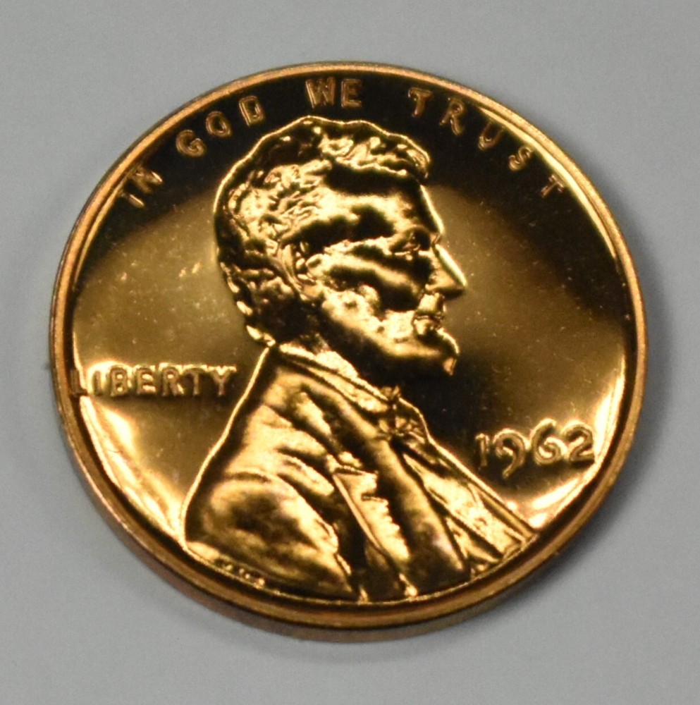 1962 Proof Lincoln Cent Penny from U.S. Proof Set