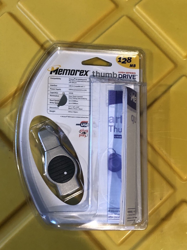 memorex usb flash drive 128mb VINTAGE.