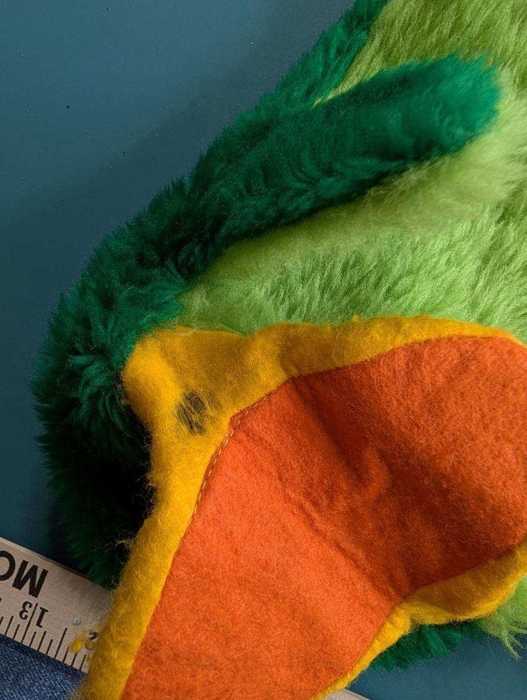 Vintage Duck Hand Puppet Green