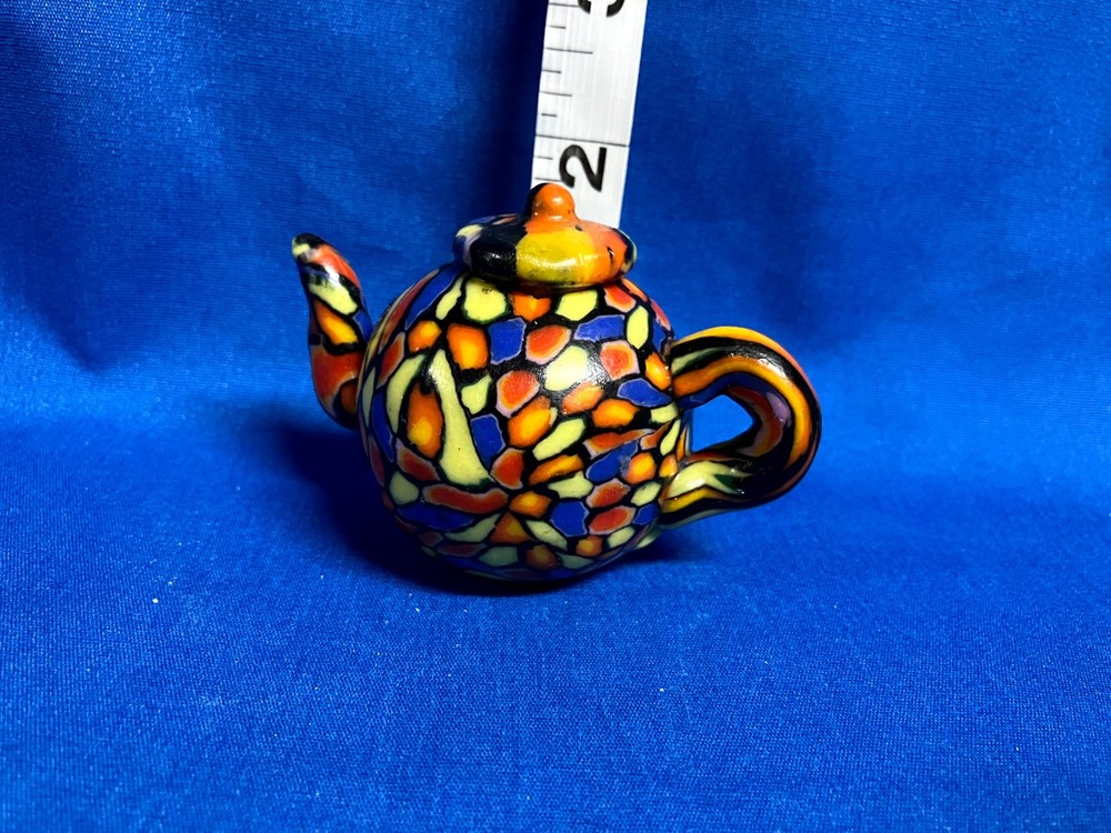 Set of Five Tiny Teapot-shaped Candles - Never Lit