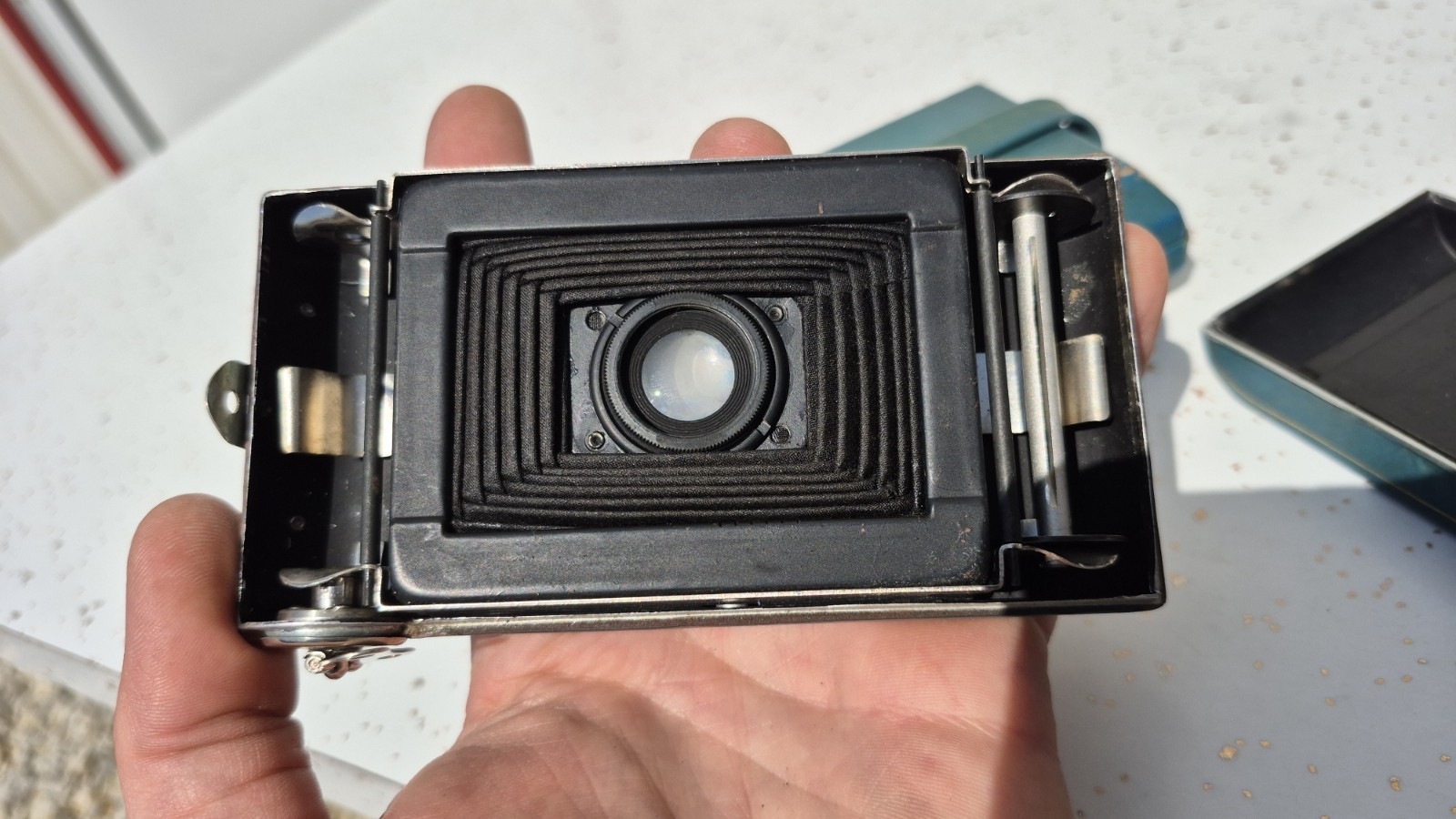 Kodak Eastman Blue Vest Pocket III Folding Bellows Camera