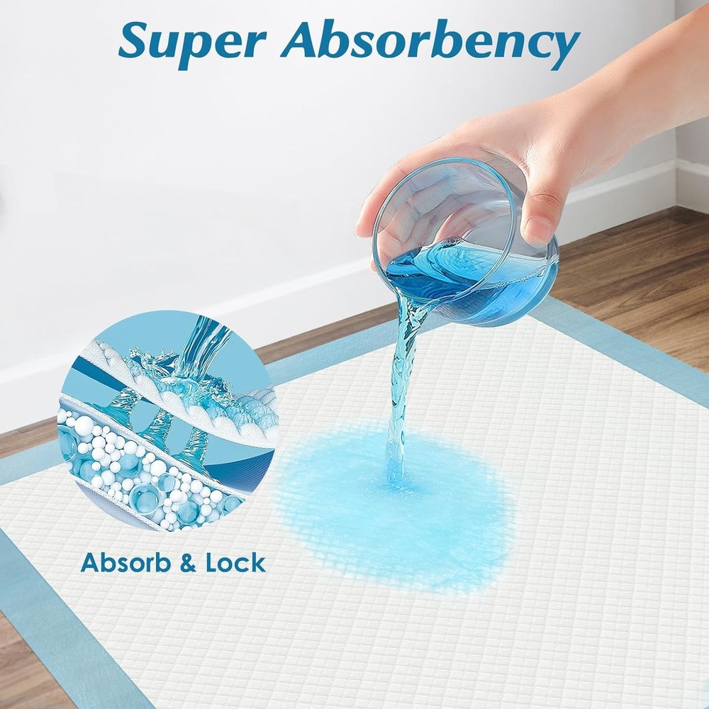 0 Count 30” x 36” Super Absorbency Disposable Underpads, Leakproof Quick Drying