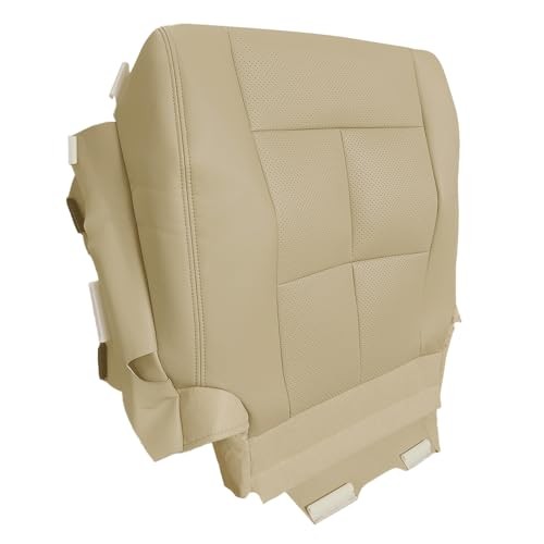 Perforated Leather Seat Cover, Replacement Tan Front Driver Side Driver Bottom