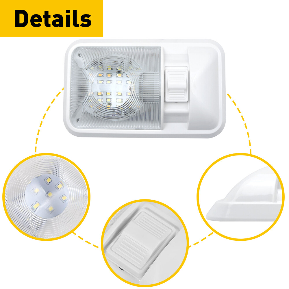 2 Pack 12V Led RV Ceiling Dome Light RV Interior Lighting for Trailer Camper