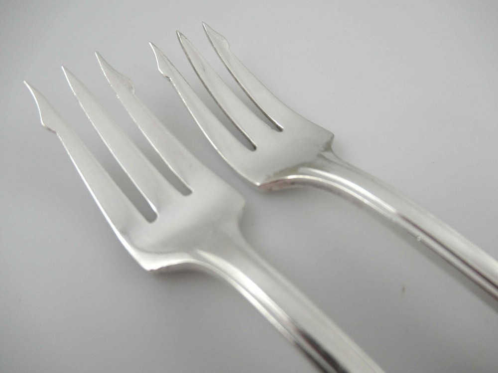 2 Olive/Pickle Forks RADIANCE Crown Silverplate Flatware