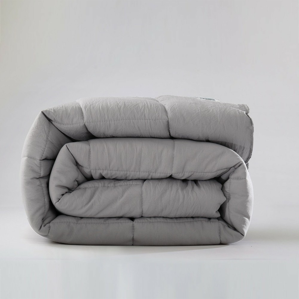 Evolive All Season PreWashed Microfiber White Goose Down Alternative Comforter