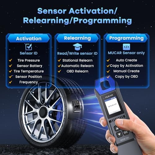 TPMS Programming Tool, T261 TPMS Relearn Tool, Activate/Relearn TPMS Sensors,