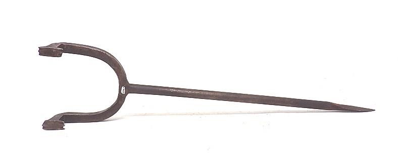 BLACKSMITH-MADE COOPER'S FLAGGING TOOL -20 1/2" L. -FROM SET COOPER'S TOOLS (B