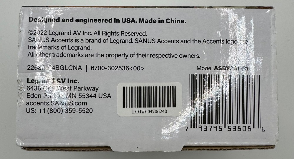 Sanus Extendable Soundbar Mount for Sonos Arc Adjustable Universal Compatibility