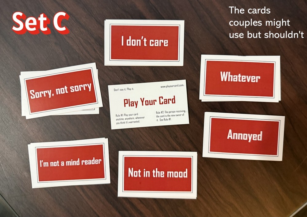 Conversation Starter Cards.