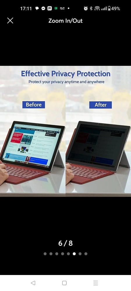 Screen Protector, Anti Blue Light Reduce Eye Strain, Easy Installation,...