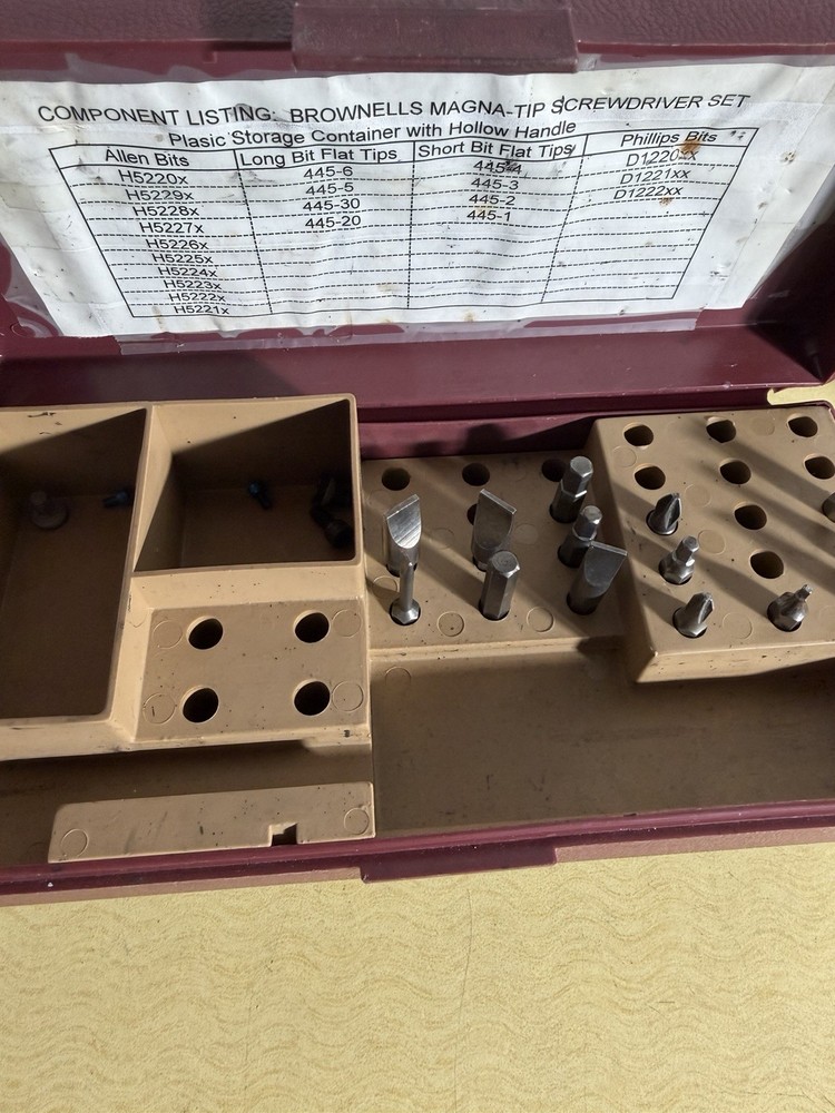 Brownells Magna Tip Field Case & Some Bits 080-104-000