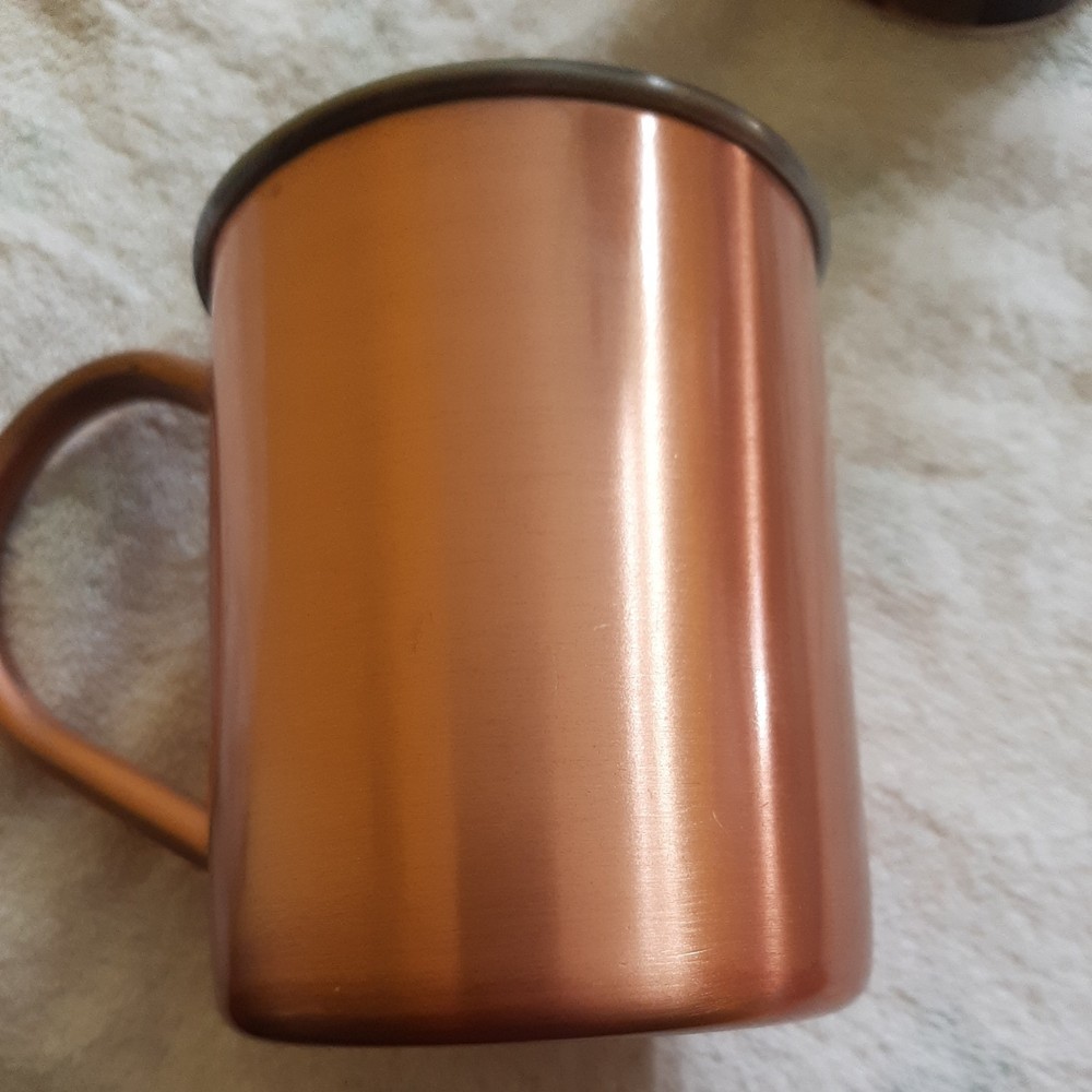 Titos Handmade Vodka Solid Copper Mug Cup Austin Texas Moscow Mule