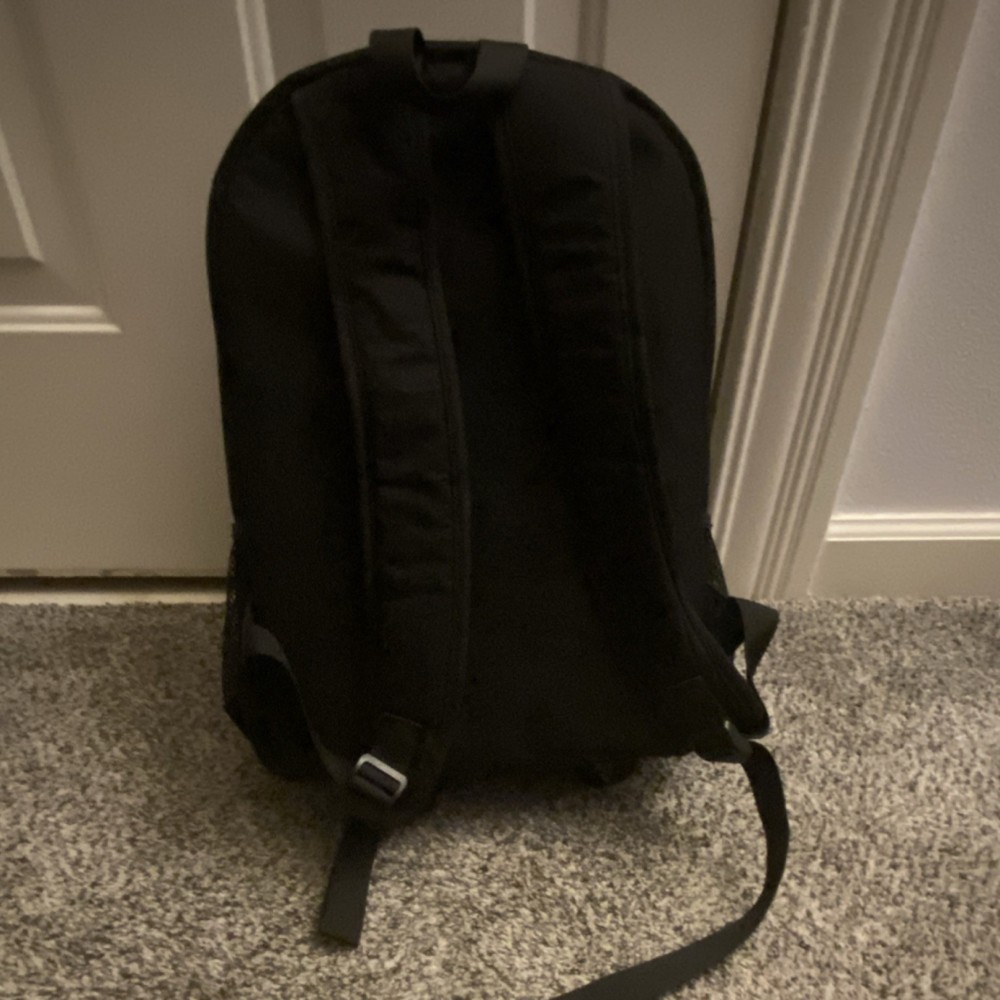 TARION Black Nylon Padded Camera Backpack with Accessory Compartments