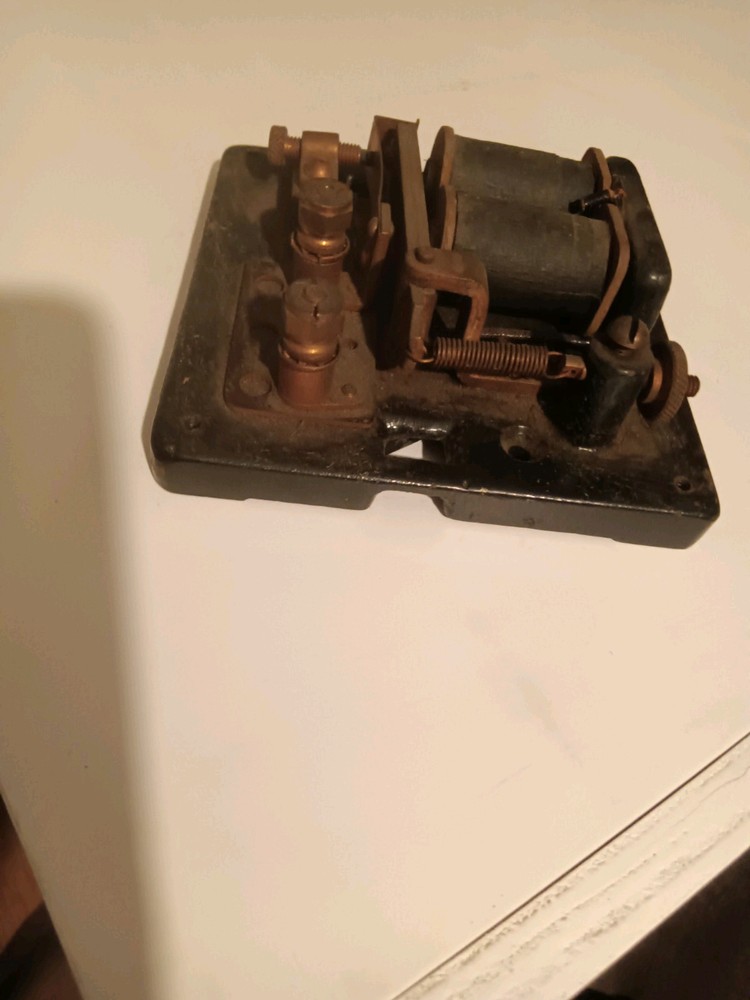 Vintage Edwards Cast Iron And Brass Electrical Relay Component