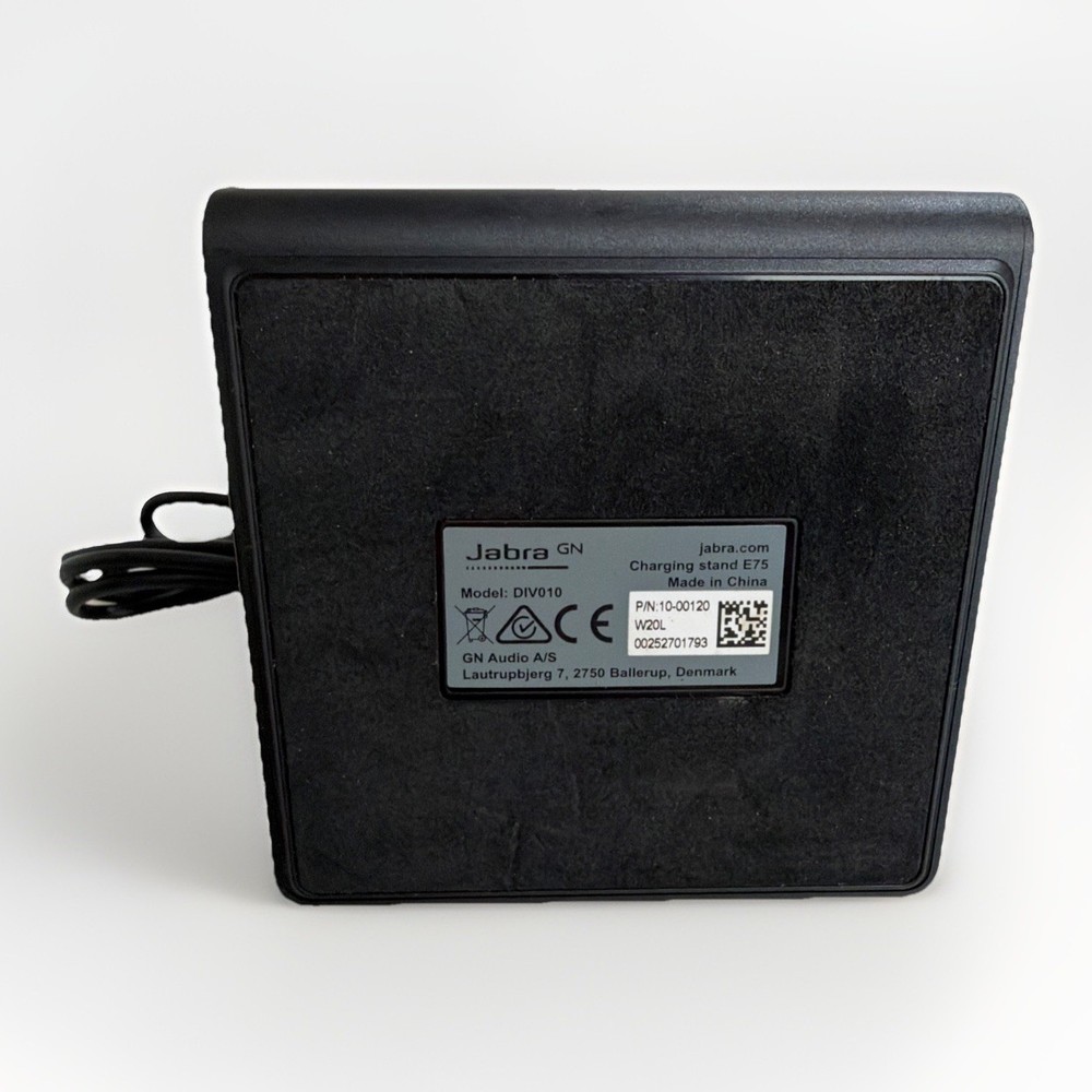 Jabra Evolve E75 Headset Charging Stand USB Model DIV010 GN Audio A/S Tested
