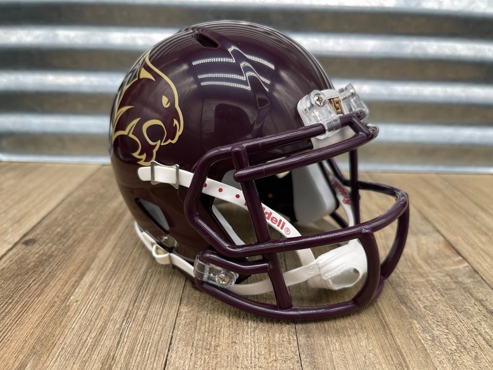 Custom Texas State Bobcats Speed Mini Helmet