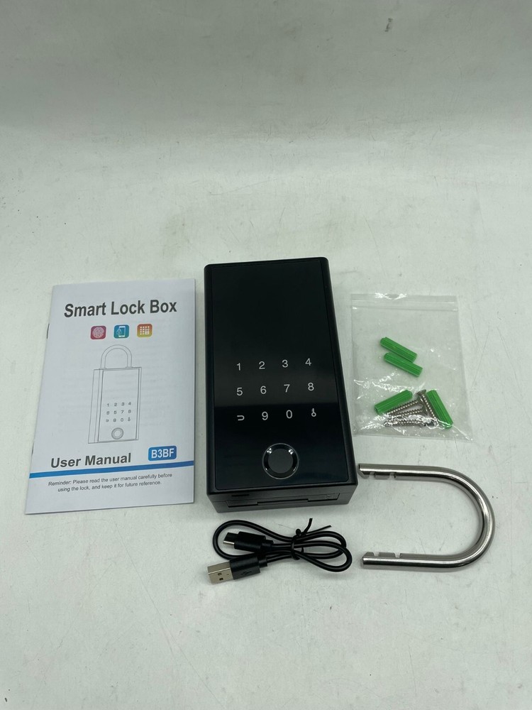 eLinkSmart Key Lock Box with Code, Large Fingerprint Smart Bluetooth Digital Wal