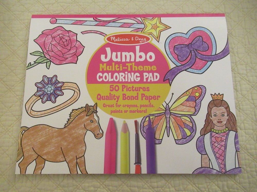Melissa & Doug Jumbo Multi-Theme Coloring Pad